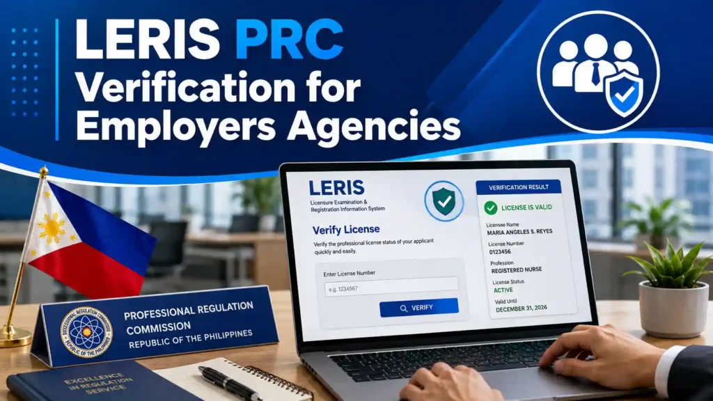 LERIS PRC Verification for Employers Agencies LERIS PRC Verification for Employers Agencies