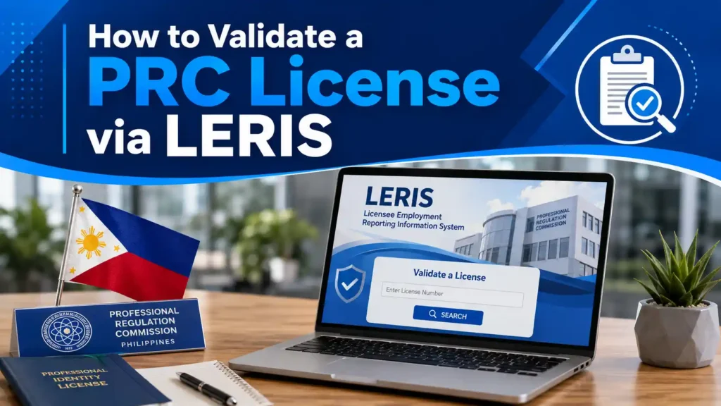 How to Validate a PRC License via LERIS How to Validate a PRC License via LERIS