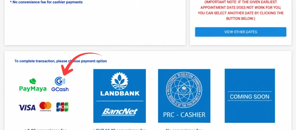Select a Payment Method
