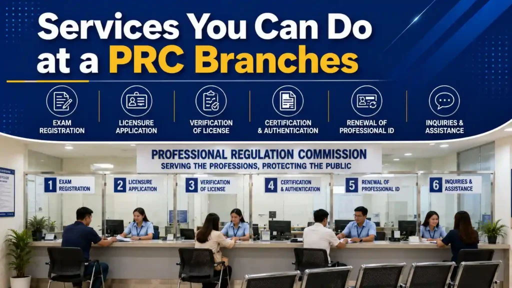 Services You Can Do at a PRC Branches