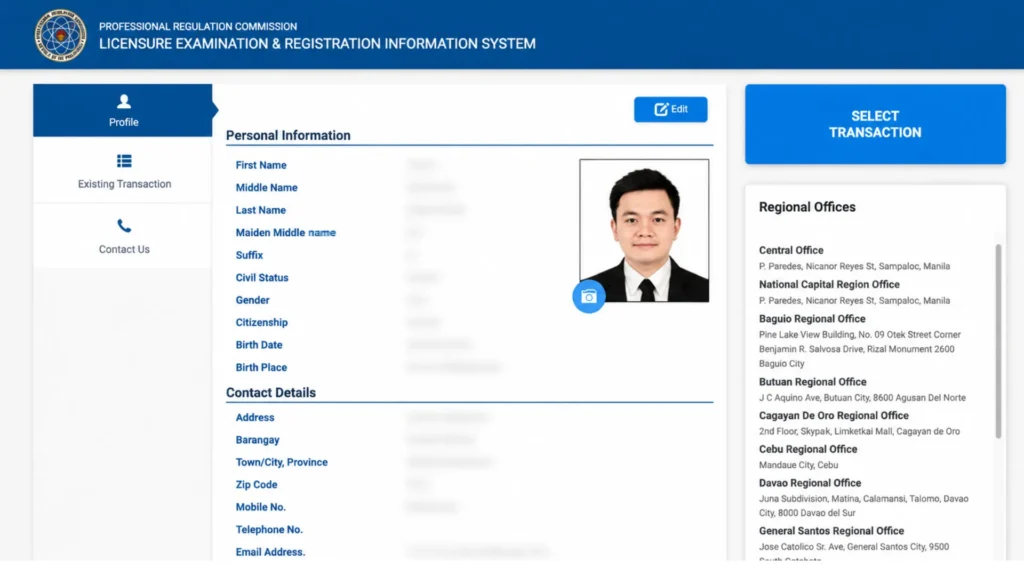 Step 1: Update Your PRC LERIS Profile Step 1 Update Your PRC LERIS Profile