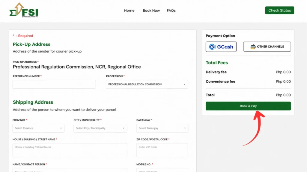 Step 9 Arrange PRC ID Delivery Step 9 Arrange PRC ID Delivery