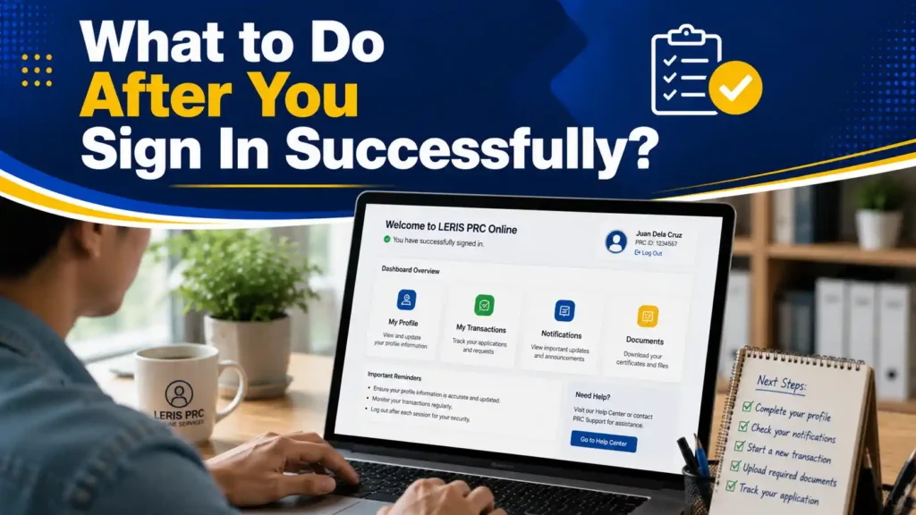 What to Do After You Sign In Successfully